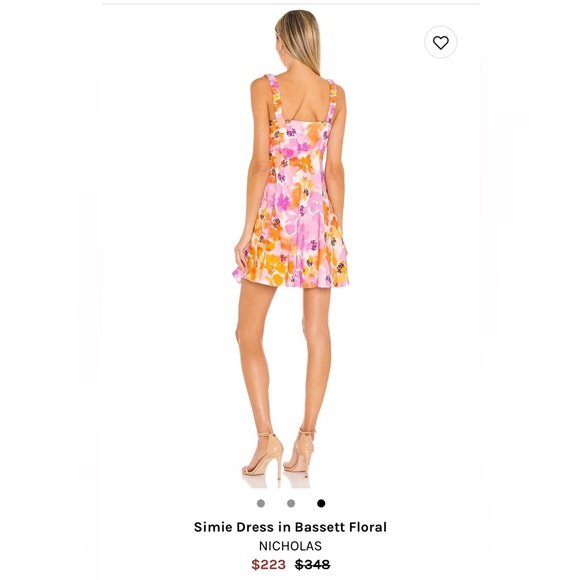 Floral Silk Dress (Nicholas) x Revolve - Picture 3 of 3